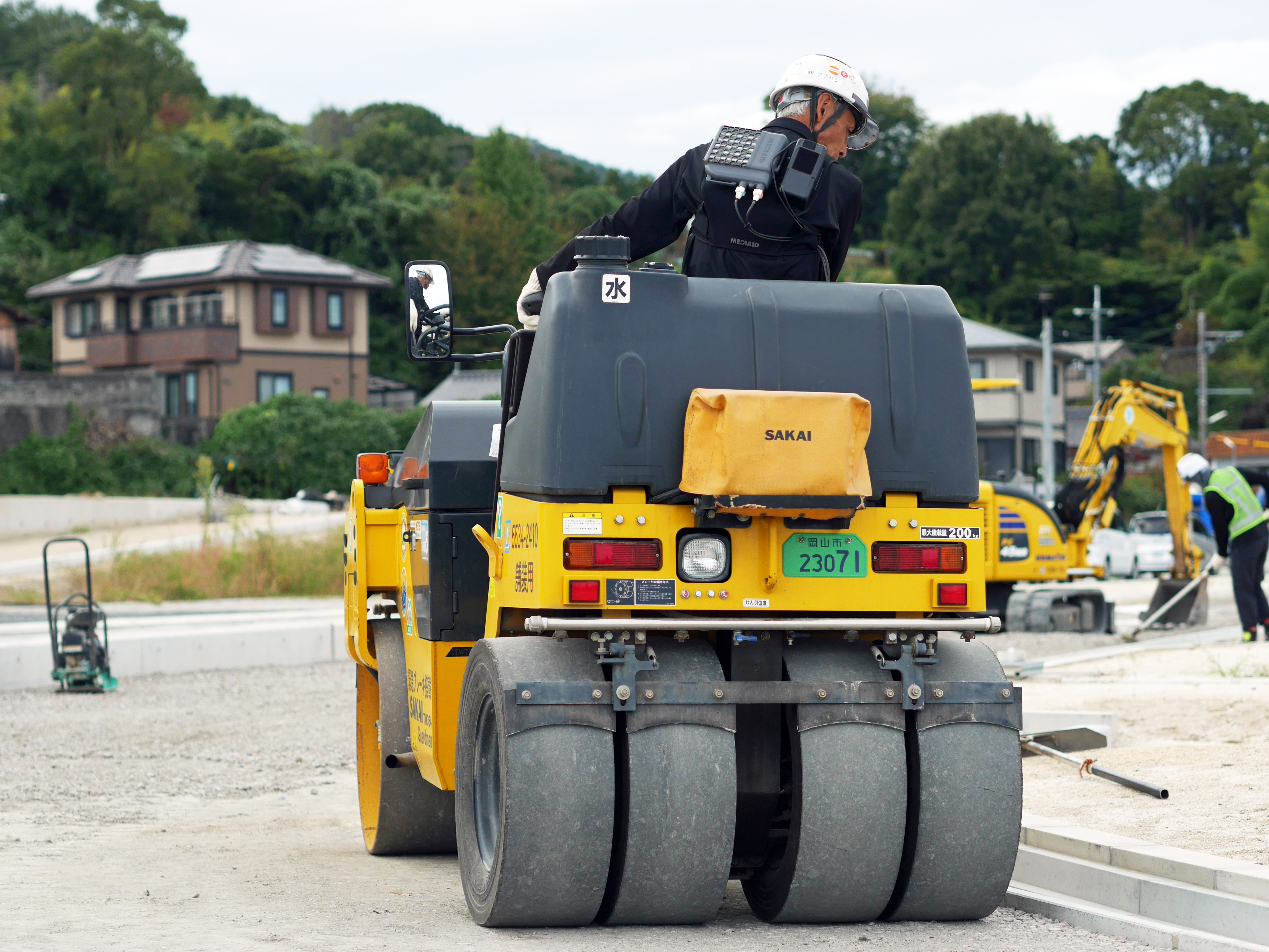 外構工事の様子